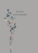Fleurs apaisantes et remerciements sinc&egrave;res